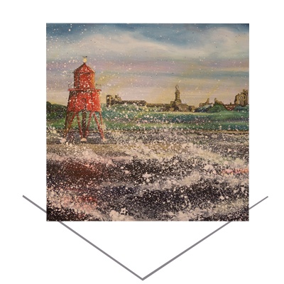 Herd Groyne Greeting Card